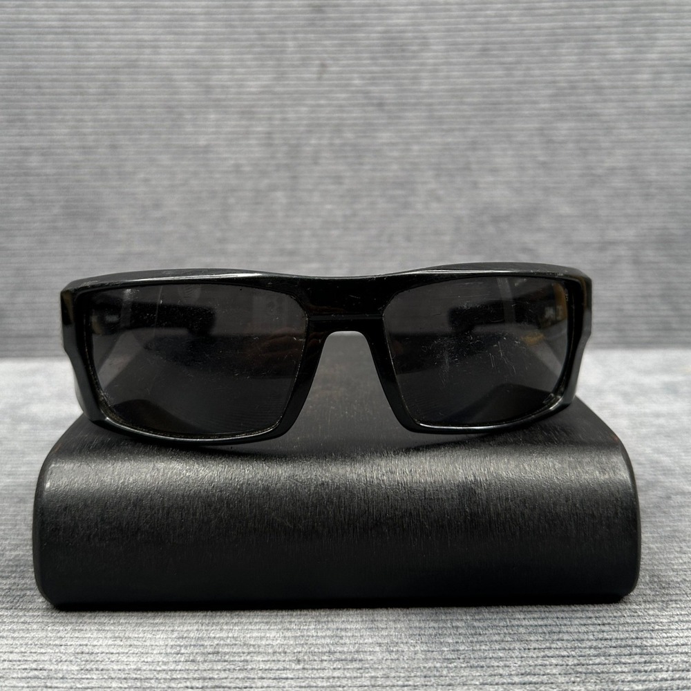 Spy Optic Dirk Polarized Y2k Sunglasses Black Wrap Frames 64-16-125